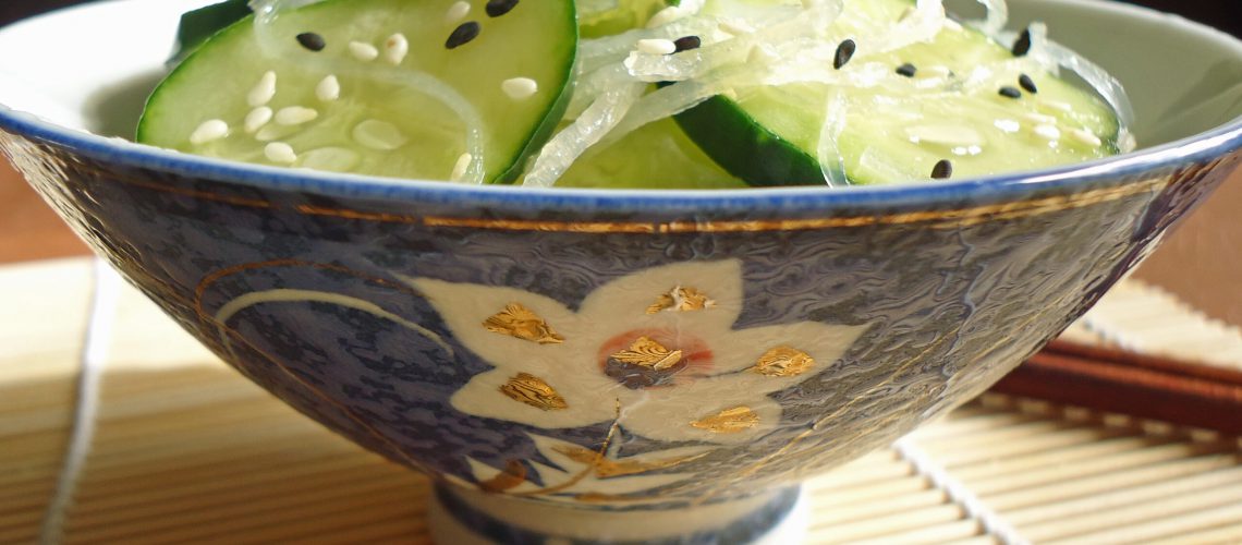Japanse komkommersalade